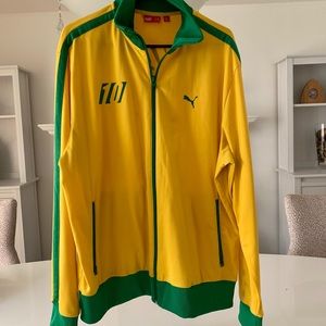 Puma tracksuit yellow
